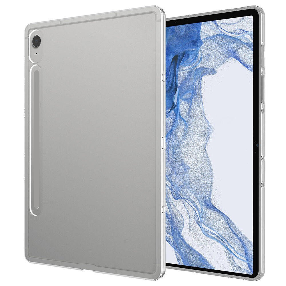 Samsung Galaxy Tab S9 FE Şeffaf Silikon Yapılı Ultra Korumalı İnce Tasarımlı Kapak Renksiz