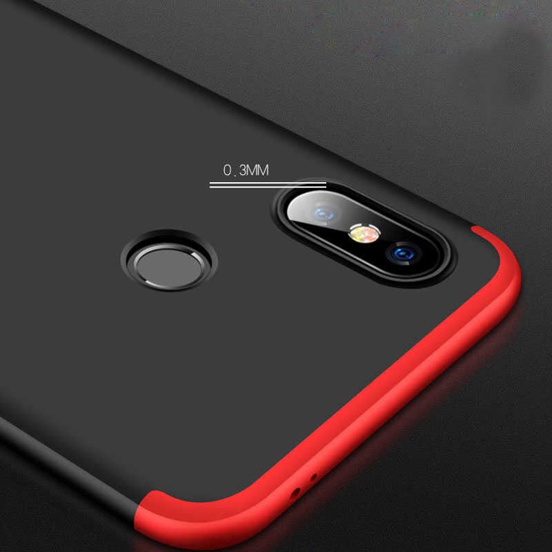 Xiaomi Mi 8 SE Kılıf 360 Tam Koruma Ön Ve Arka Sert Mika Kapak Orjinal Ays Gkk Kapak Gold