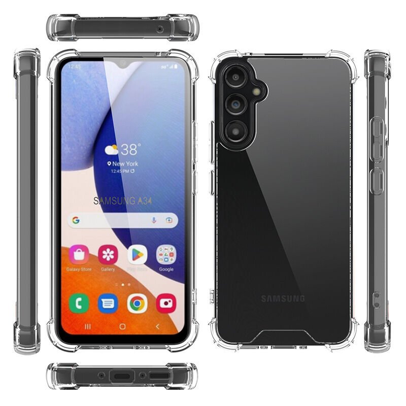 Galaxy A14 Şeffaf Kılıf Köşelerde Darbelere Karşı Ultra Kalınlık (ANTİSHOCK) Renksiz