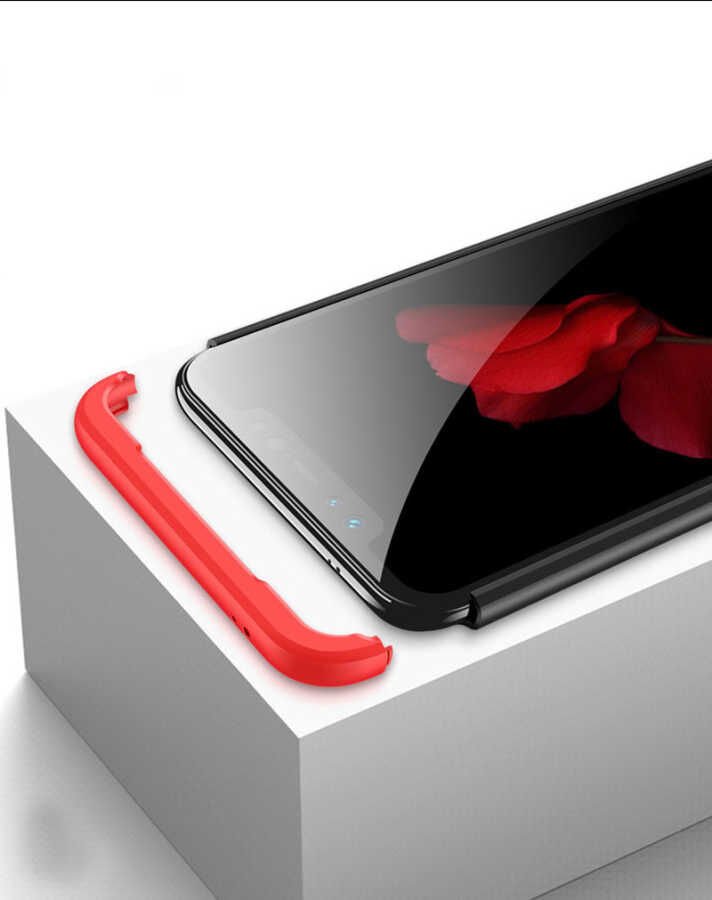 Xiaomi Mi 8 SE Kılıf 360 Tam Koruma Ön Ve Arka Sert Mika Kapak Orjinal Ays Gkk Kapak Rose Gold