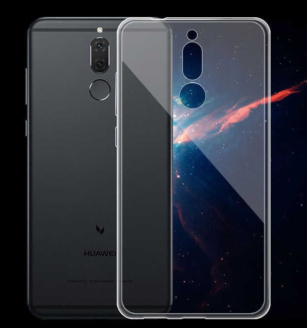 Huawei Mate 10 Lite Şeffaf Kılıf Yumuşak İnce Tasarımlı Kapak (SÜPER) Renksiz