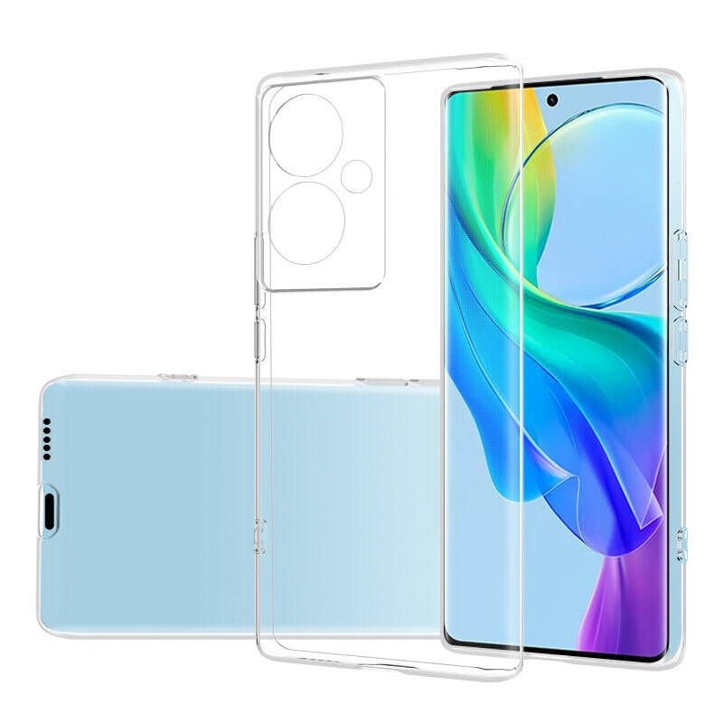 Vivo V29 Lite 5G Şeffaf Kılıf Yumuşak İnce Tasarımlı Kapak (SÜPER) Şeffaf