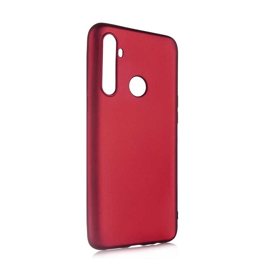 Realme 6İ Kılıf Yumuşak Dokulu Soft Esnek İnce Mat Renkli Silikon Kapak (PREMİER) Mürdüm