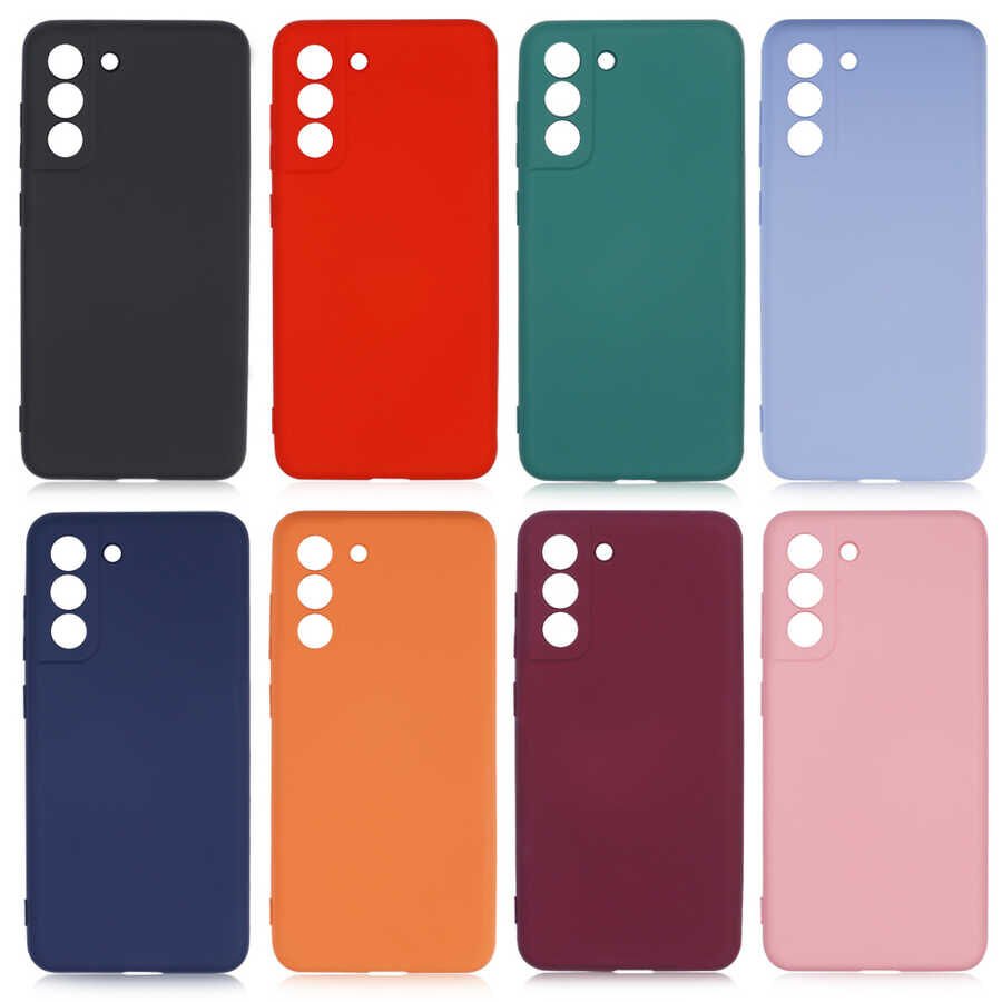 Samsung Galaxy S21 FE Kadife İç Yüzey Yumuşak Dokulu Kamera Korumalı İnce Kapak (MARA) Siyah