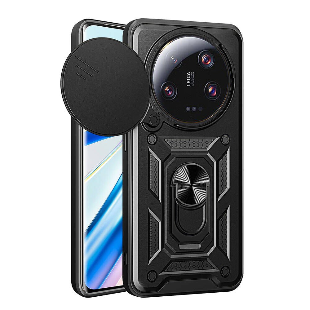 Xiaomi Mi 13 Ultra Kılıf Magnetik Standlı Kamera Korumalı HEPTEKİLETİŞİM Sürgülü Vega Kapak