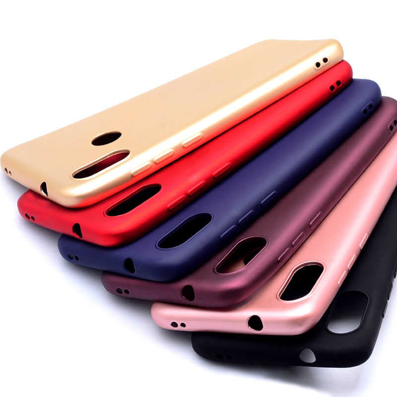 Xiaomi Mi A2 Lite Kılıf Yumuşak Dokulu Soft Esnek İnce Mat Renkli Silikon Kapak (PREMİER) Gold