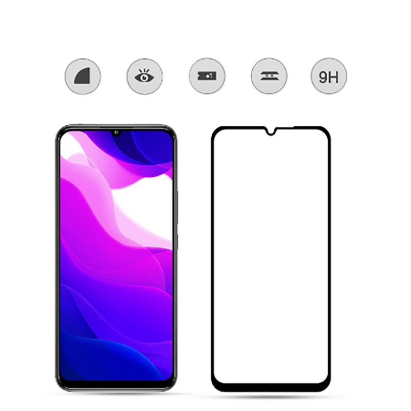 Xiaomi Mi 10 Lite HEPTEKİLETİŞİM Kenarları Kırılmaya Dayanıklı Cam Ekran Koruyucu