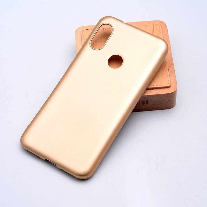 Xiaomi Mi A2 Lite Kılıf Yumuşak Dokulu Soft Esnek İnce Mat Renkli Silikon Kapak (PREMİER) Rose Gold