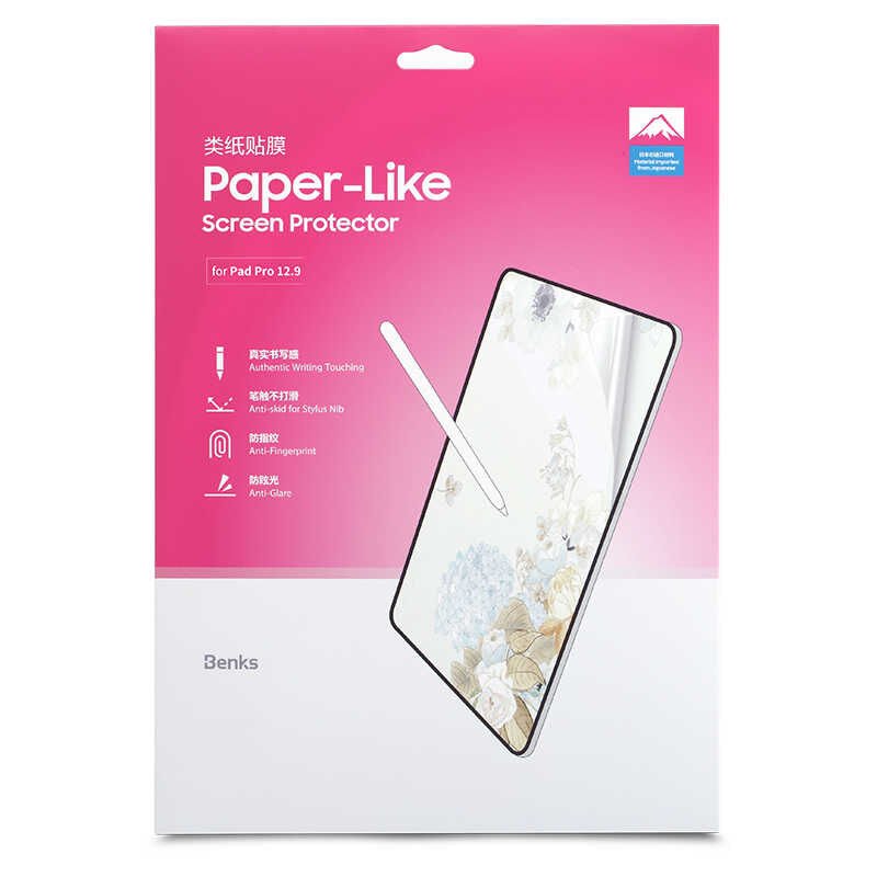 Apple iPad Pro 12.9 2022 M2 Benks Paper-Like Ekran Koruyucu