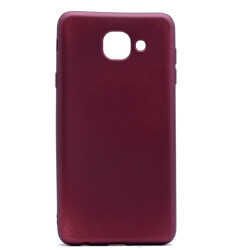 Samsung Galaxy J7 Max Kılıf Yumuşak Dokulu Soft Esnek İnce Mat Renkli Silikon Kapak (PREMİER) Gold
