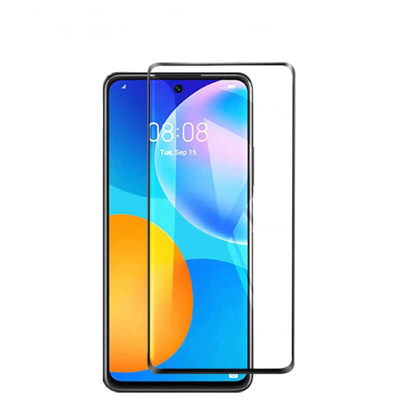 Huawei P Smart 2021 HEPTEKİLETİŞİM Kenarları Kırılmaya Dayanıklı Cam Ekran Koruyucu