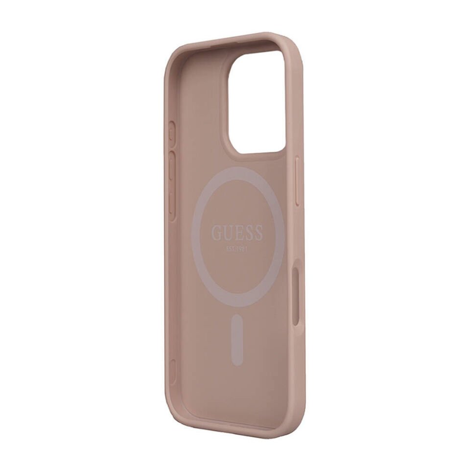 Apple iPhone 16 Pro Kılıf Guess Orjinal Lisanslı Magsafe Şarj Özellikli Small 4G Classic Kapak