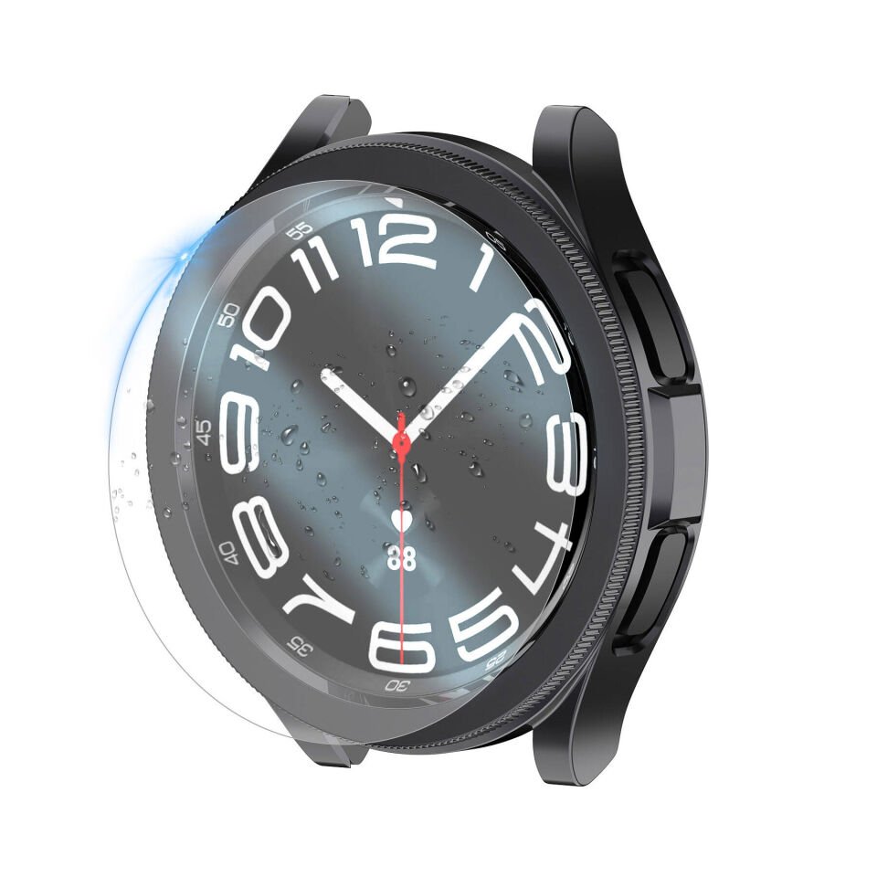 Samsung Galaxy Watch 6 Classic 47mm Sert PC Kasa ve Ekran Koruyucu HEPTEKİLETİŞİM Watch Gard 29
