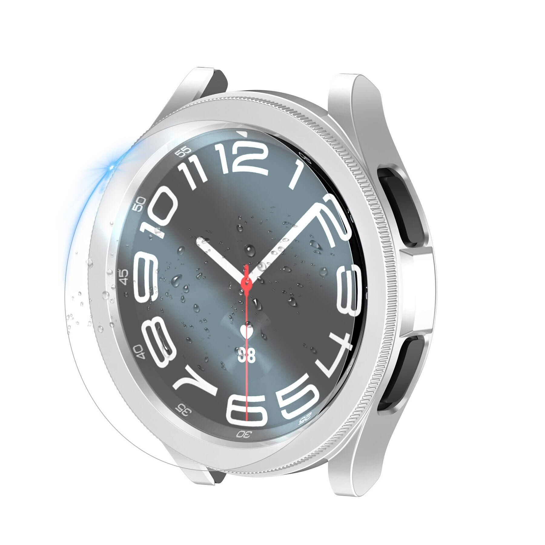 Samsung Galaxy Watch 6 Classic 47mm Sert PC Kasa ve Ekran Koruyucu HEPTEKİLETİŞİM Watch Gard 29