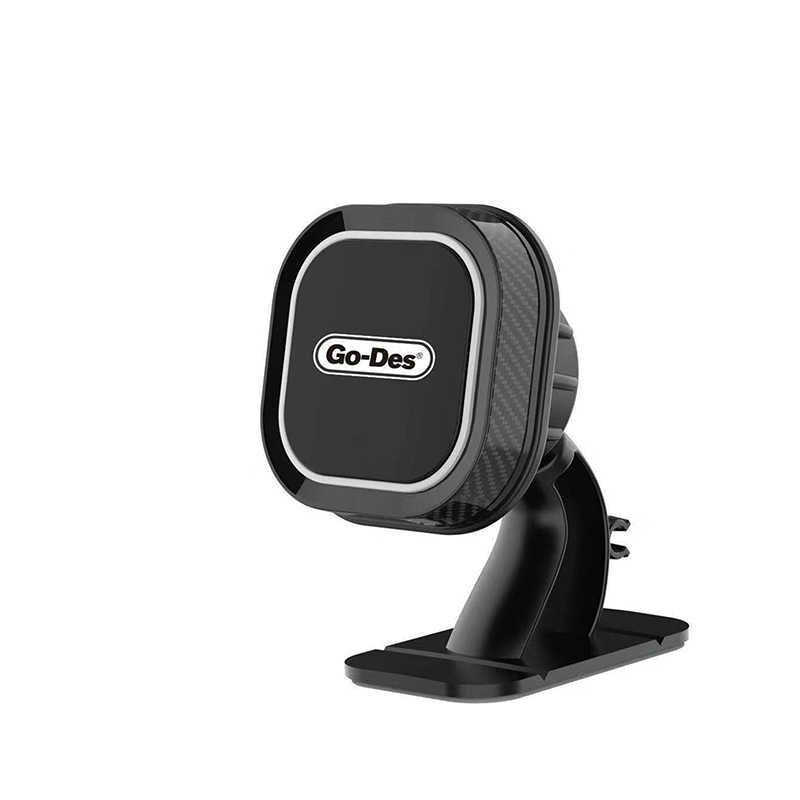 Go Des GD-HD668 Magnetik Araç Telefon Tutucu Siyah-Beyaz