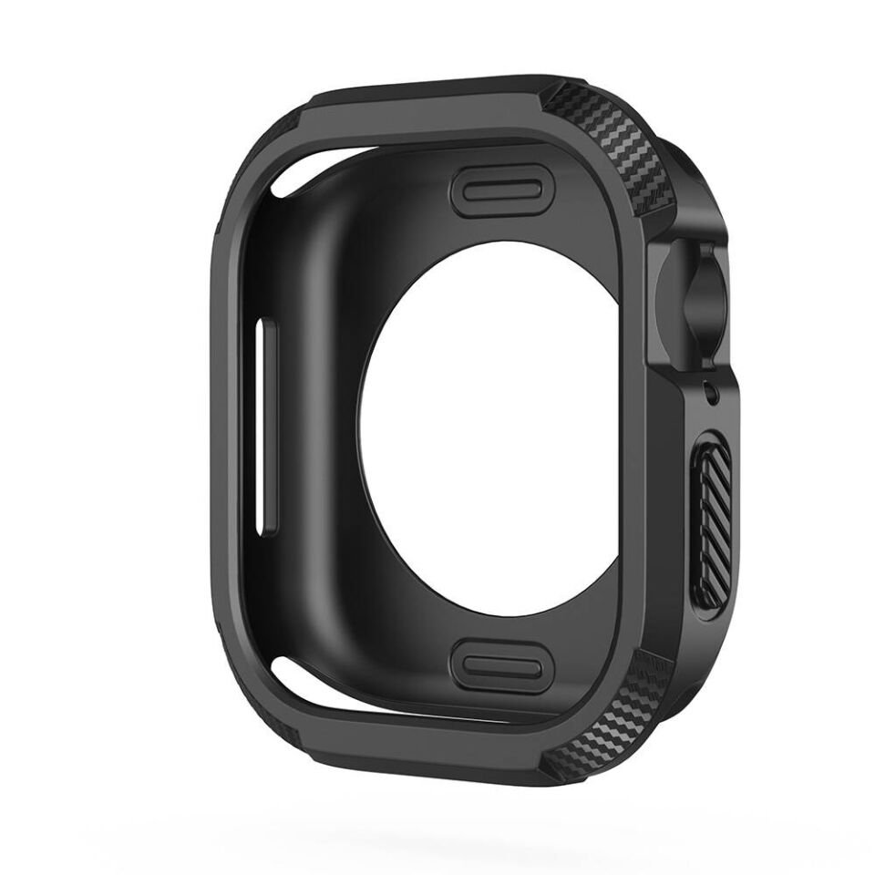 Apple Watch 10 42mm Kılıf Kasa Sert PC + Silikon Koruyucu Kapak (Gard 17) Şeffaf