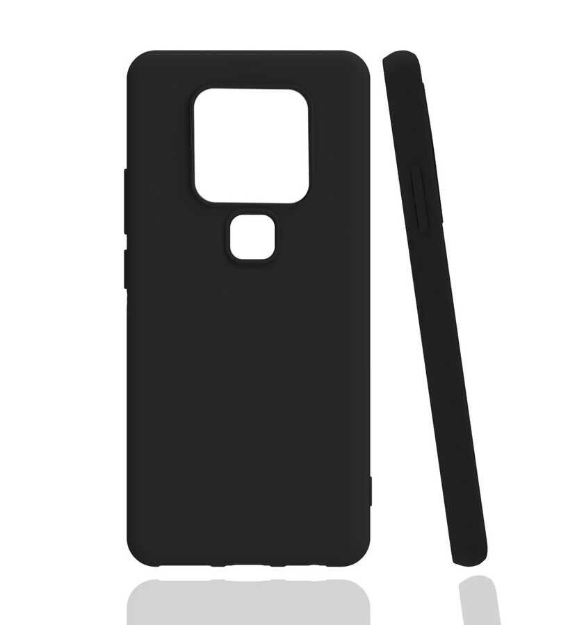 Tecno Camon 16 Kılıf Kamera Korumalı Esnek Renkli Silikon Kapak (Biye) Lacivert