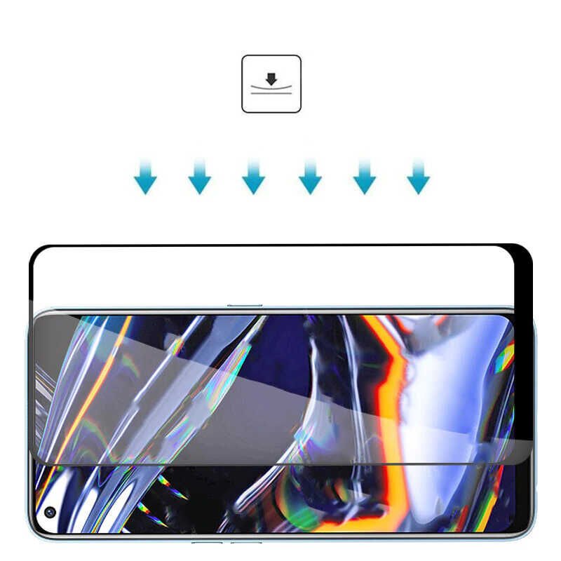 Realme 7 HEPTEKİLETİŞİM Kenarları Kırılmaya Dayanıklı Cam Ekran Koruyucu