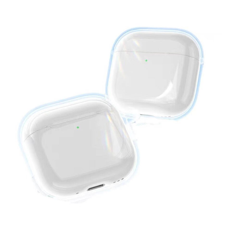 Apple Airpods 4 Kılıf Şeffaf Kristal Silikon Kılıf (Airbag 14) Şeffaf