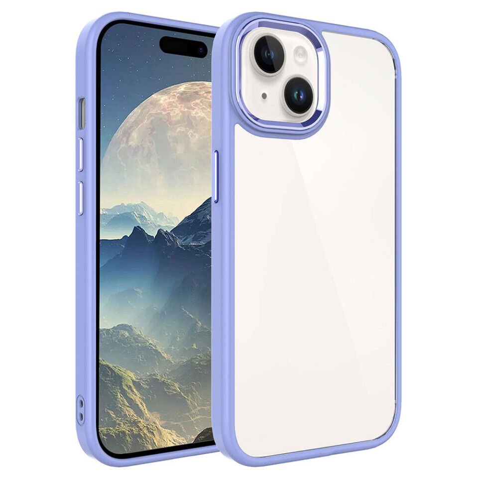 Apple iPhone 15 Kılıf HEPTEKİLETİŞİM Krom Kapak