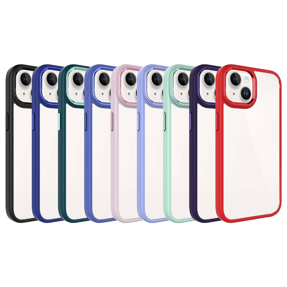 Apple iPhone 15 Kılıf HEPTEKİLETİŞİM Krom Kapak