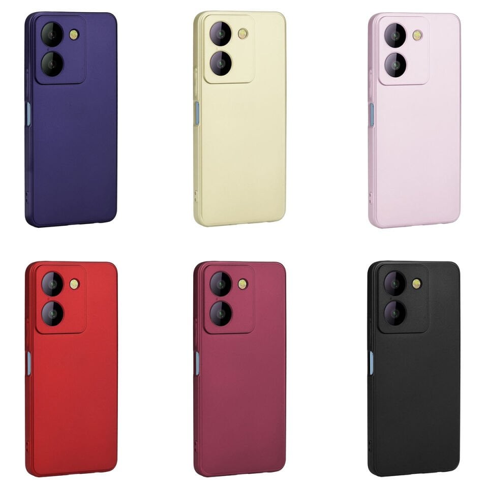 Vivo Y36 4G Kılıf Yumuşak Dokulu Soft İnce Mat Silikon Kapak (PREMİER) Lacivert