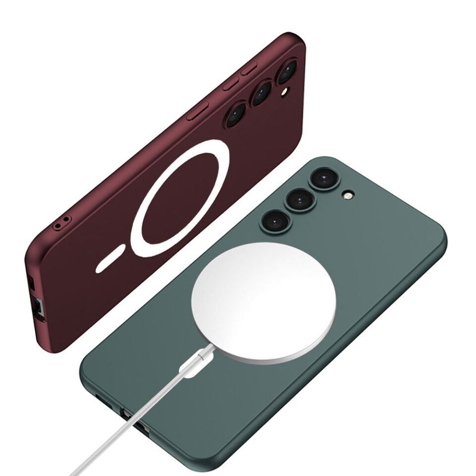 Samsung Galaxy S23 Kılıf Wireless Şarj Özellikli HEPTEKİLETİŞİM Kıpta Magsafe Silikon Kapak