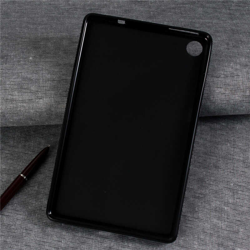 Huawei MatePad T8 Şeffaf Silikon Tablet Kılıf Korunaklı Yapı (T-SÜPER) Siyah