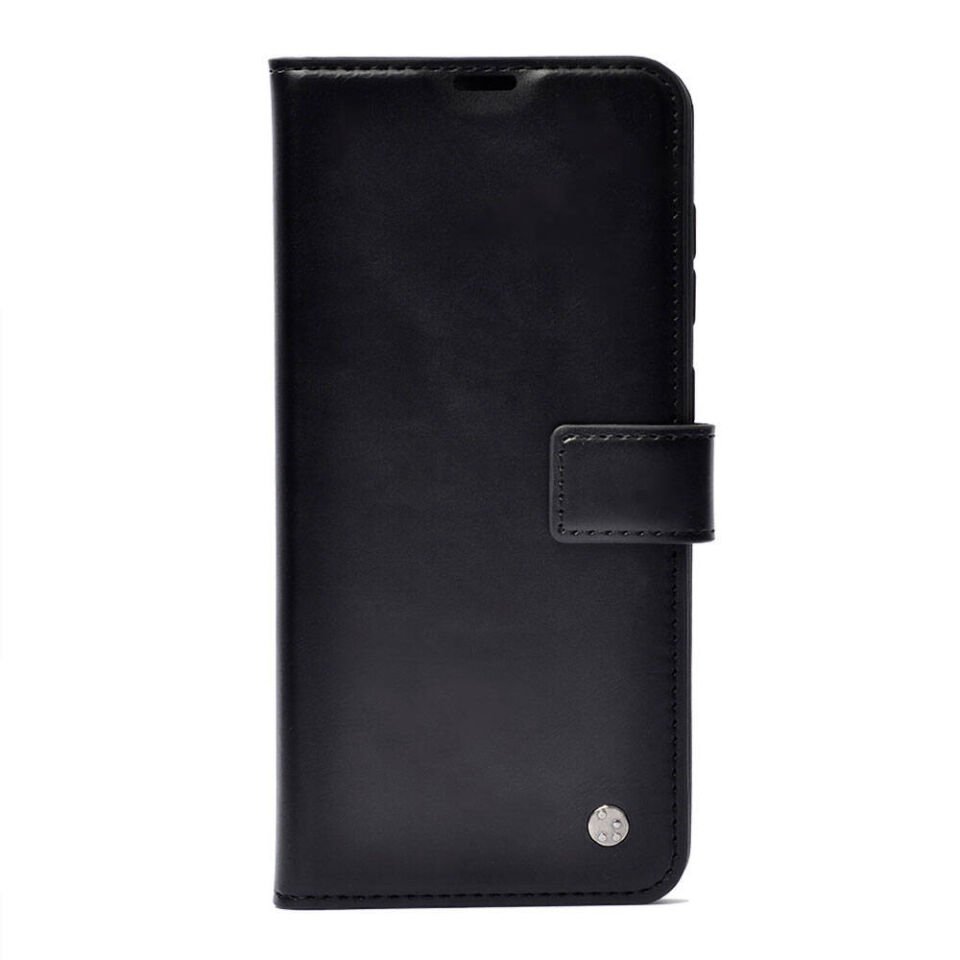 Reeder S19 Max Pro S Zoom Kılıf Pu Deri Kapaklı Standlı Kartlıklı Bölmeli Deluxe Cüzdan Siyah