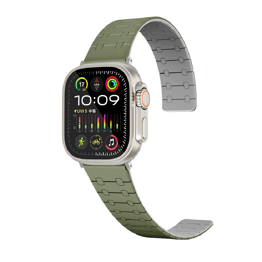 Apple Watch 40mm HEPTEKİLETİŞİM KRD-111 Çizgili Desenli Silikon Kordon