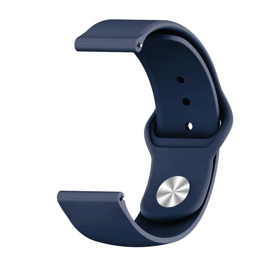 Xiaomi Amazfit Pace (22mm) Silikon Kordon Esnek Malzeme (krd-11) Mavi