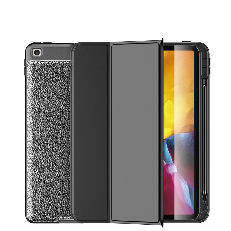 Apple Ipad 9. 8. 7. Nesil 10.2'' Kılıf Pu Deri Kalem Bölmeli A2602 A2603 A2604 A2605 (WLONS) Siyah