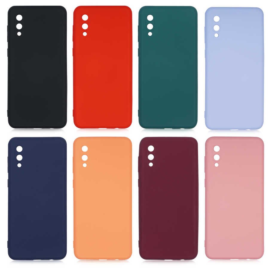 Samsung Galaxy A02 Kadife İç Yüzey Yumuşak Dokulu Kamera Korumalı İnce Kapak (MARA) Siyah