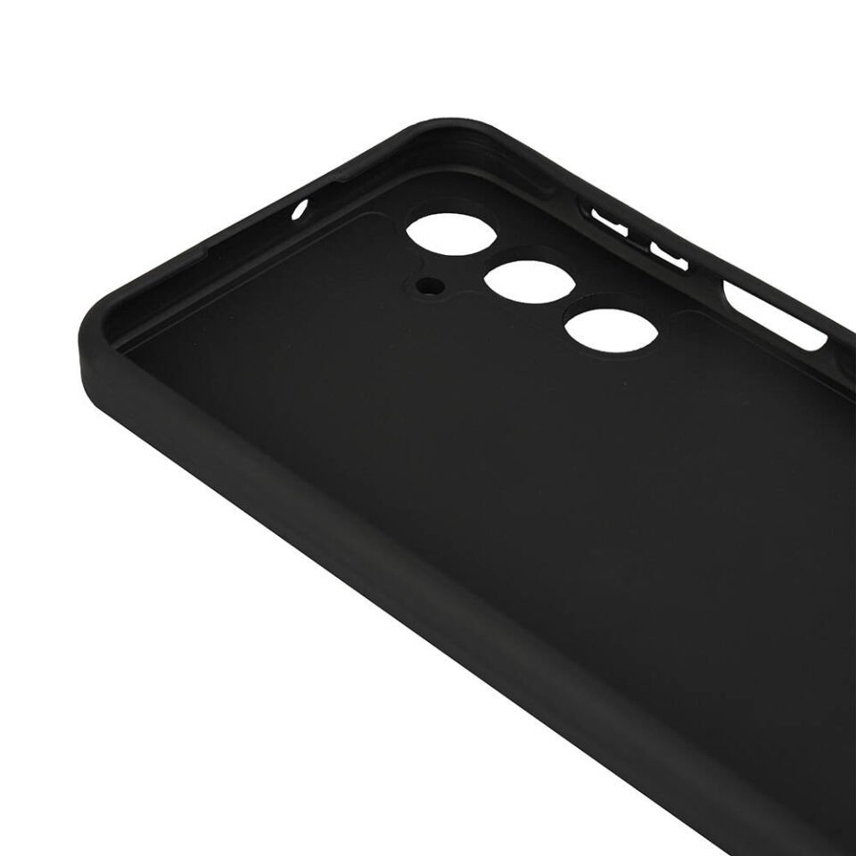 Samsung Galaxy A16 Kılıf Kamera Korumalı Esnek Renkli Silikon Kapak (Biye) Siyah