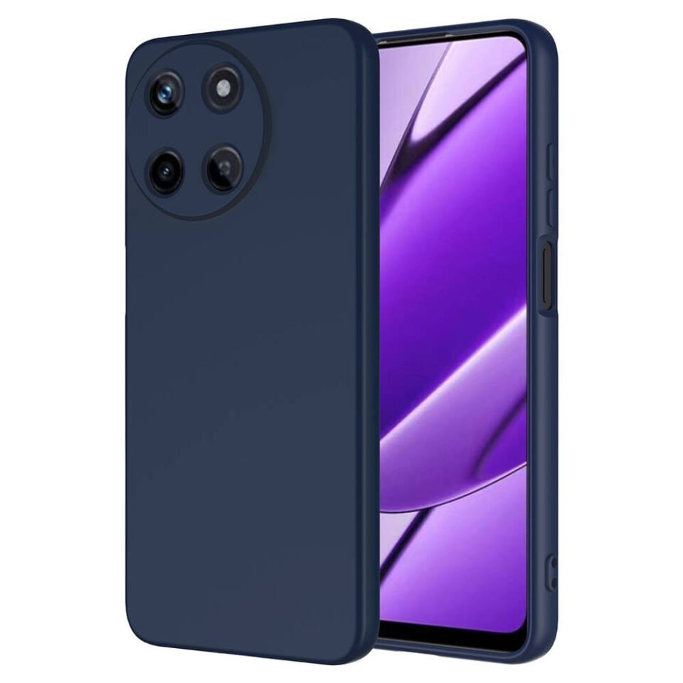 Realme 11 4G Kılıf Kadife İç Yüzey Yumuşak Dokulu Kamera Korumalı Kapak (MARA) Siyah