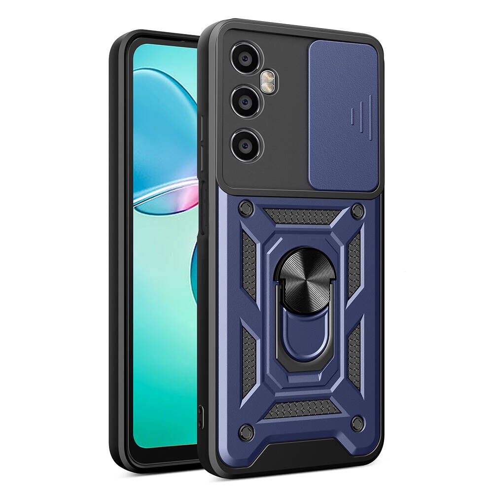Realme C65 4G Kılıf Magnetik Standlı Kamera Korumalı HEPTEKİLETİŞİM Sürgülü Vega Kapak