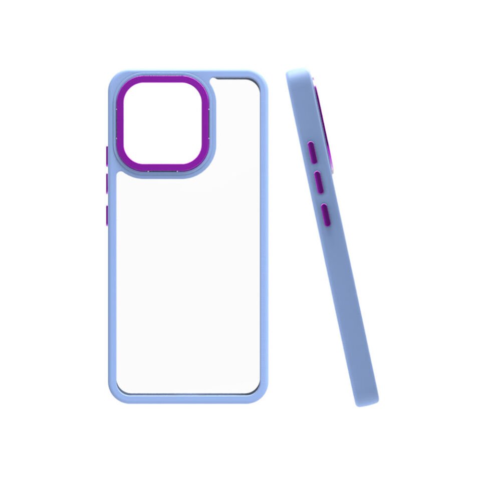 Xiaomi Mi 13 Kılıf Kamera Çıkıntılı Arkası Şeffaf Hassas Tuşlu Kenarlı Kapak (Flora) Kırmızı