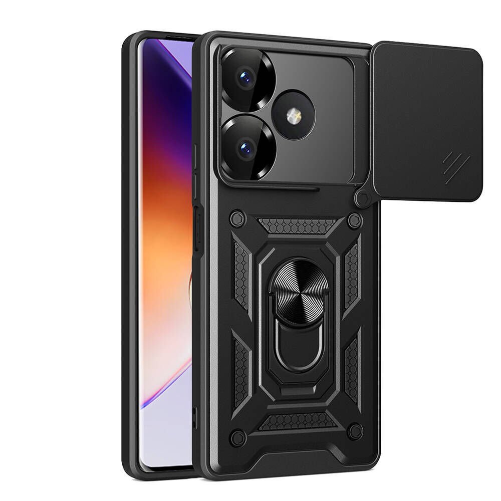 Xiaomi Redmi 13 4G Kılıf Magnetik Standlı Kamera Korumalı HEPTEKİLETİŞİM Sürgülü Vega Kapak