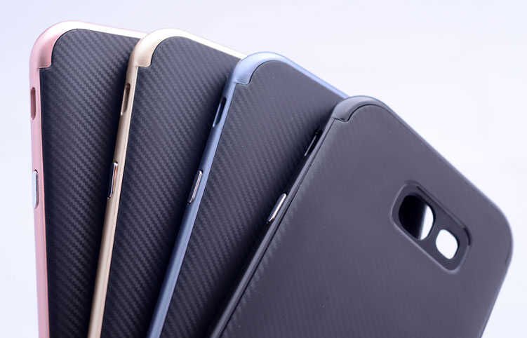 Galaxy A3 2017 Kılıf Zore İnce Mono Karbon Silikon Kapak