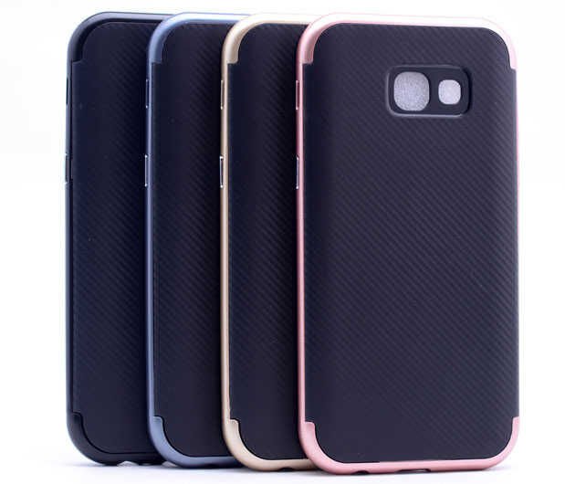 Galaxy A3 2017 Kılıf Zore İnce Mono Karbon Silikon Kapak