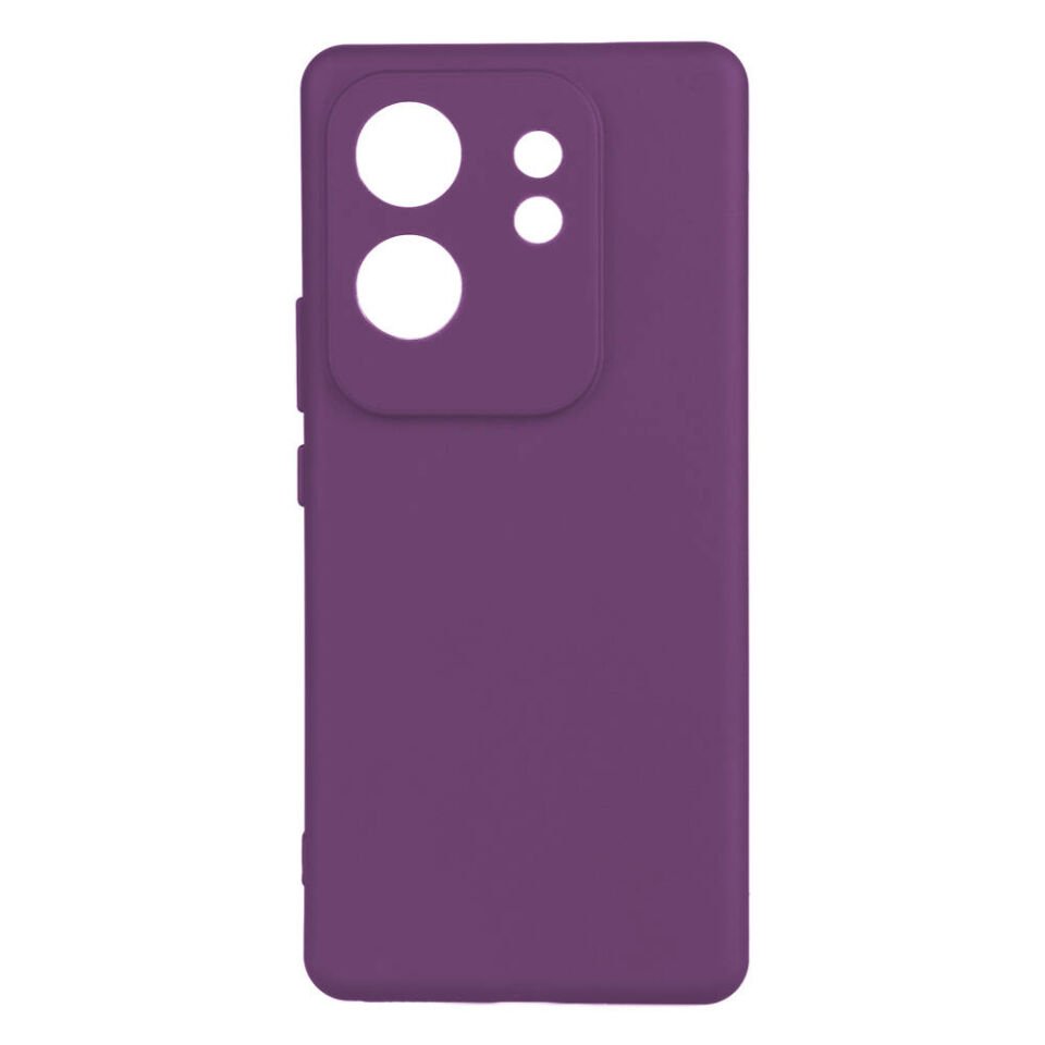 İnfinix Zero 30 4G Kılıf Kamera Korumalı Esnek Renkli Silikon Kapak (Biye) Mor