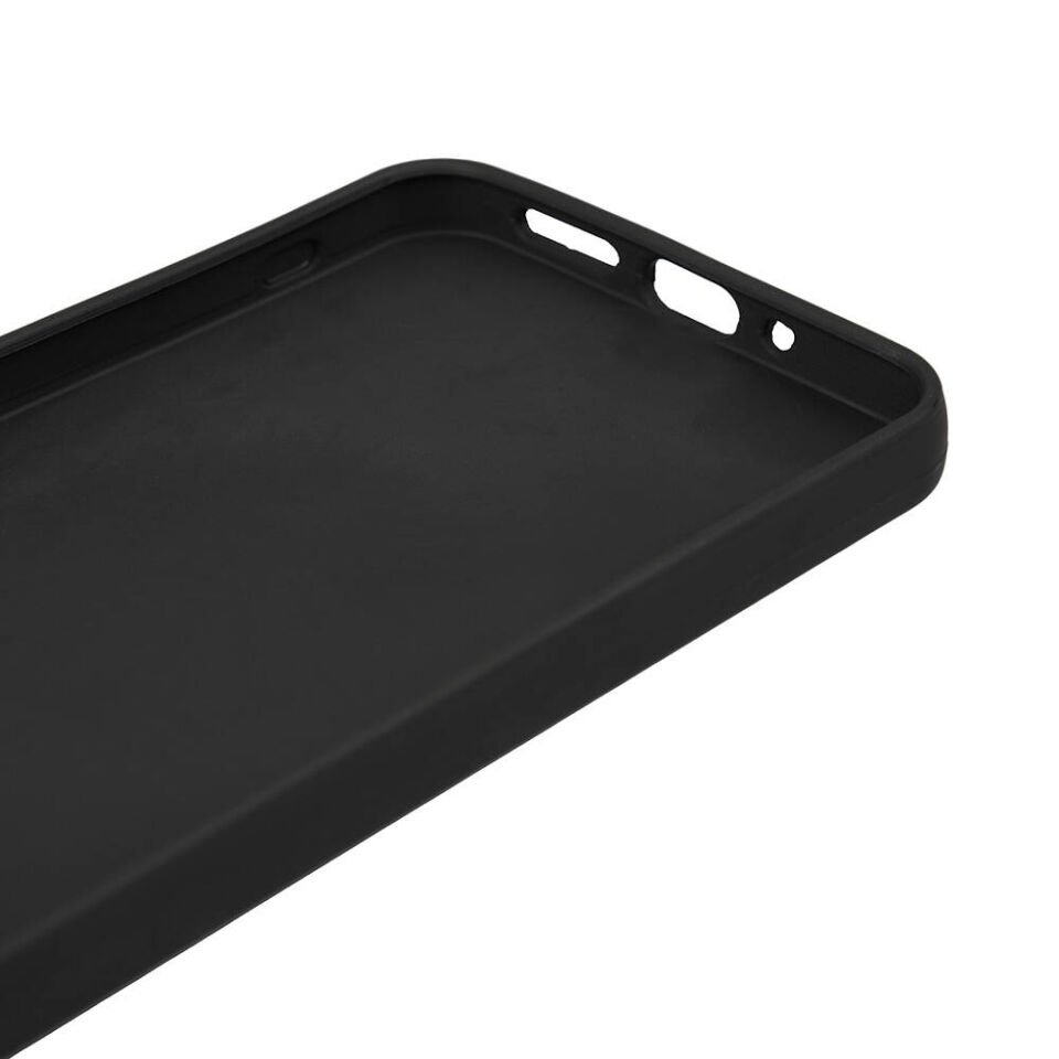 Xiaomi Poco M6 5G Kılıf Kamera Korumalı Esnek Renkli Silikon Kapak (Biye) Siyah