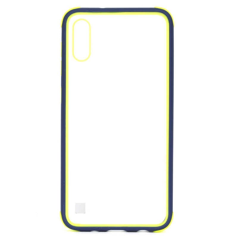 Samsung Galaxy A10 Kılıf Şeffaf Sert Plastik Arka Yüzey Tasarımlı Kapak (TİRON) Yeşil