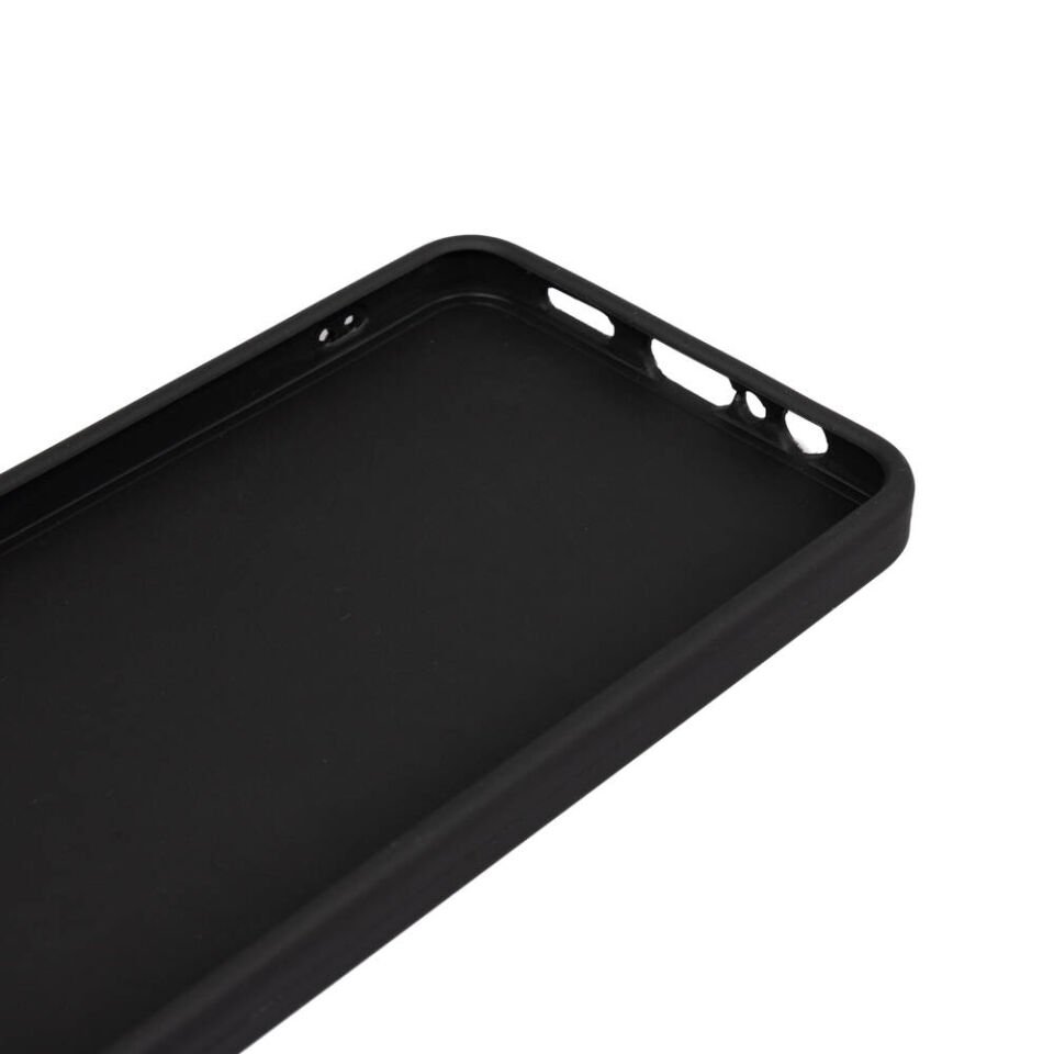 Samsung Galaxy A06 Kılıf Kamera Korumalı Esnek Renkli Silikon Kapak (Biye) Siyah