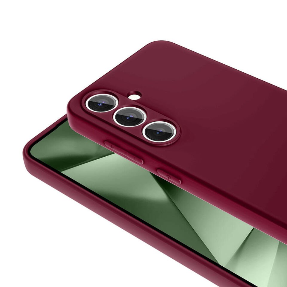 Samsung Galaxy S24 FE Kılıf Kadife İç Yüzey Yumuşak Dokulu Kamera Korumalı Kapak (MARA) Lila