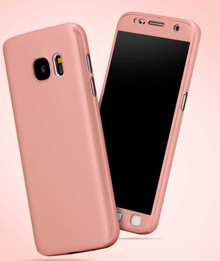 Galaxy S7 Edge Kılıf Voero 360 Çift Parçalı Kılıf