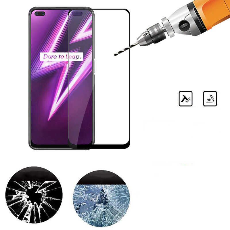 Realme 6 Pro HEPTEKİLETİŞİM Kenarları Kırılmaya Dayanıklı Cam Ekran Koruyucu