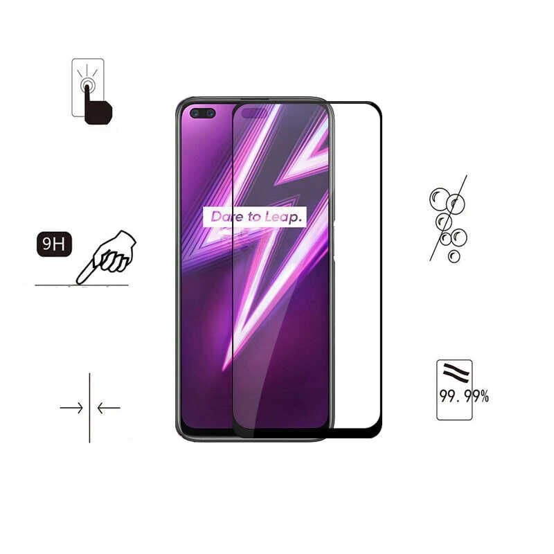Realme 6 Pro HEPTEKİLETİŞİM Kenarları Kırılmaya Dayanıklı Cam Ekran Koruyucu