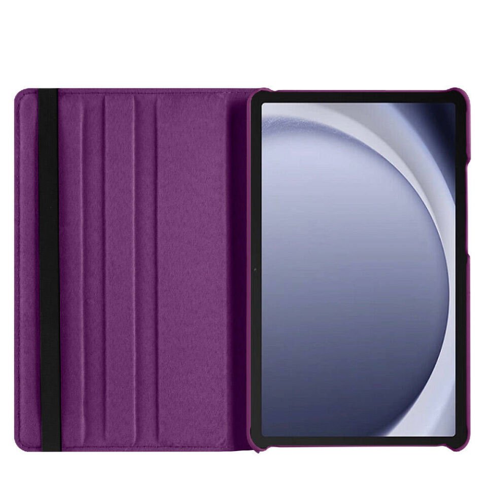 Samsung Galaxy Tab A9 SM-X110 8.7'' Dönebilen Standlı 360 Tam Korumalı Tablet KIlıf (D-T) Siyah