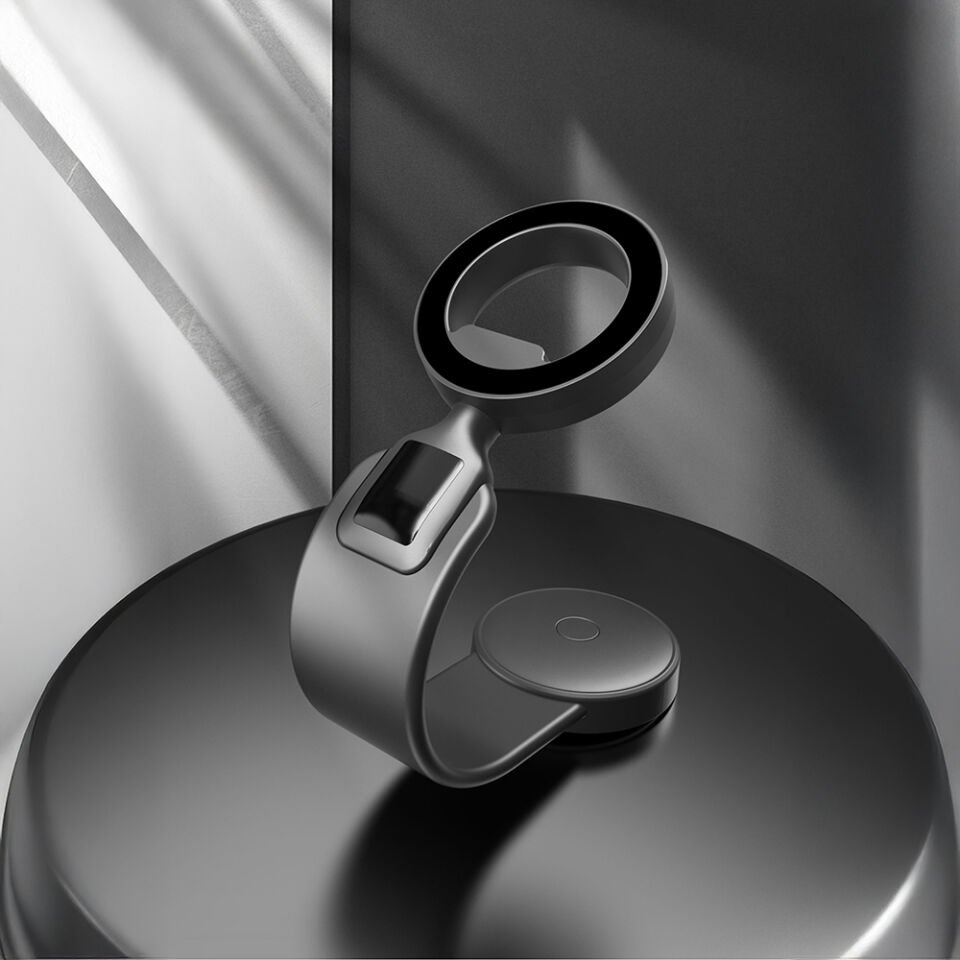 Lenyes CR185 Magnetik Magsafe Uyumlu Bükülebilen Eğimi ve Düz Zemin Araç Telefon Tutucu